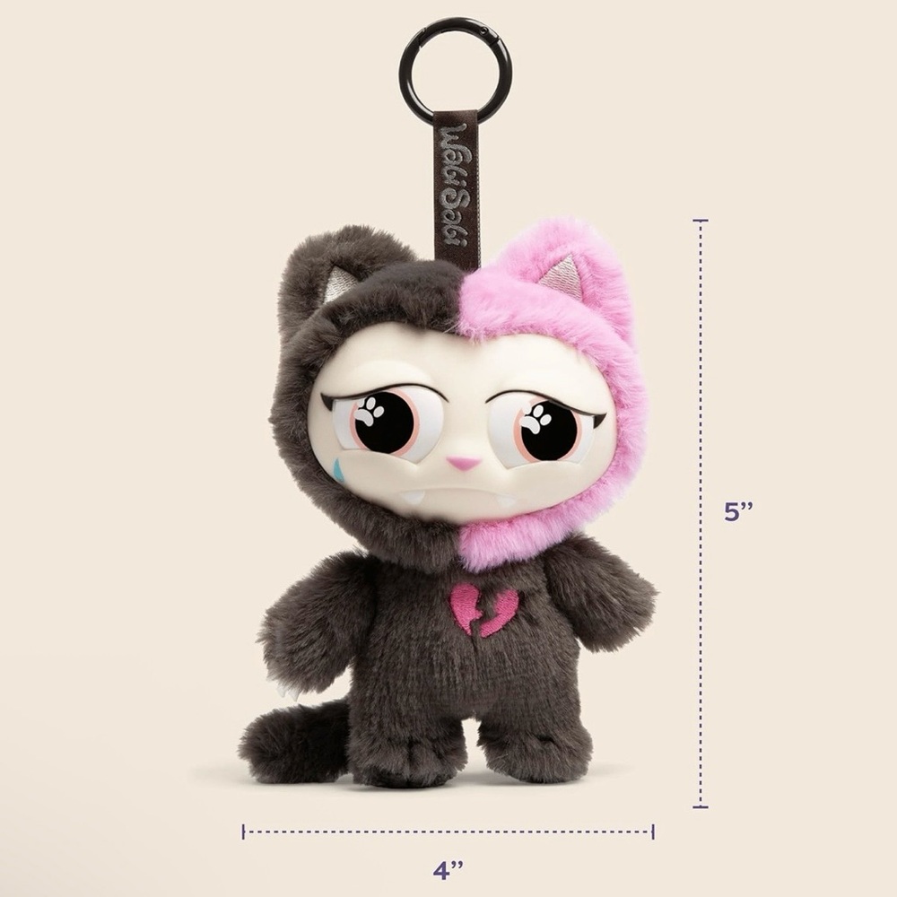 Kitty Klub Plush Keychain - Tan surprise box - Picture 5 of 5
